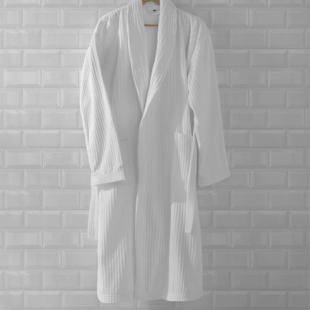 Albornoz Acanalado 100% Algodón - HOTTELS by Vayoil