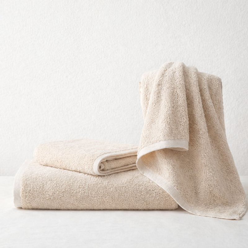 TOALLAS LAVABO + BAÑO OCEAN 550GR/M2 ECOLÓGICO